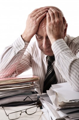 overwhelmed senior